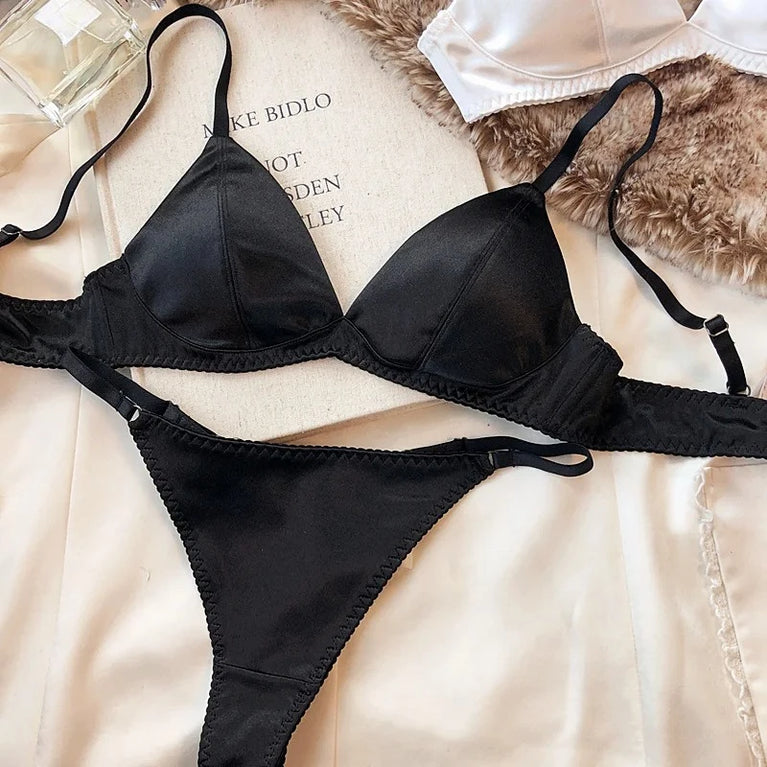 Leopard Print Push Up Bra & Brief Set – Sexy Wire-Free Lingerie