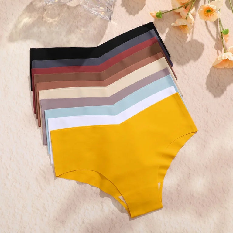V-Waist Briefs (6-Pack) – Low-Rise Seamless Invisible Panties