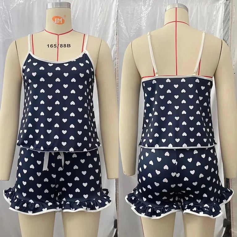 Pajama Set | Sexy Sleeveless Summer Suit