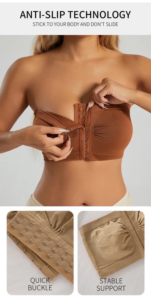 Seamless Strapless Bralette – Anti-Slip Everyday Support