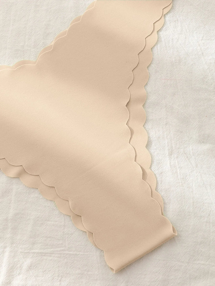 6pc Seamless Wavy Edge Briefs | Sexy Soft Triangle Panties