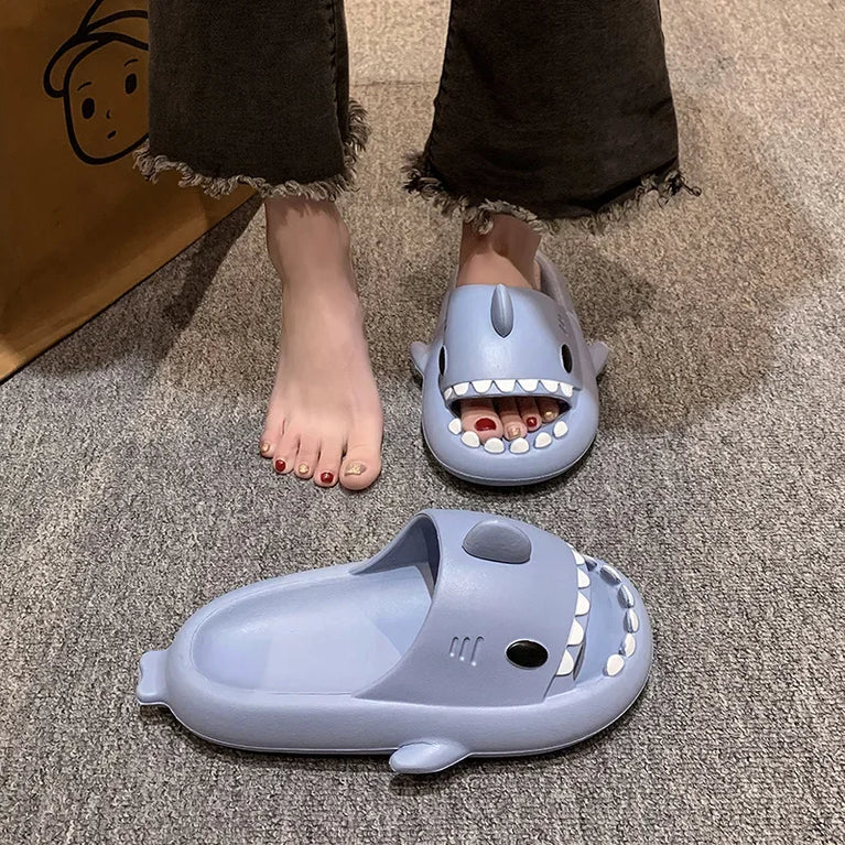 Shark Cloud Slides | Thick-Sole Anti-Slip Sandals