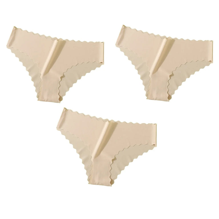 3pc Seamless Briefs | Low-Waist Soft Thin Panties
