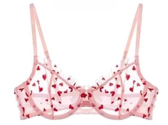 Geometric Lace Push Up Bra & Brief Set – Sexy Underwire Lingerie