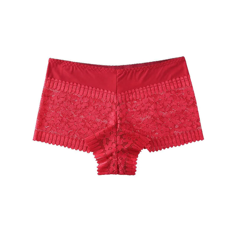 High-Waist Lace Briefs | Hollow Print Summer Shapewear