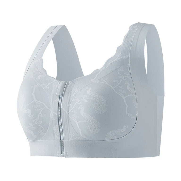 Post-Mastectomy Front-Zipper Bra – Seamless Wireless Recovery Support