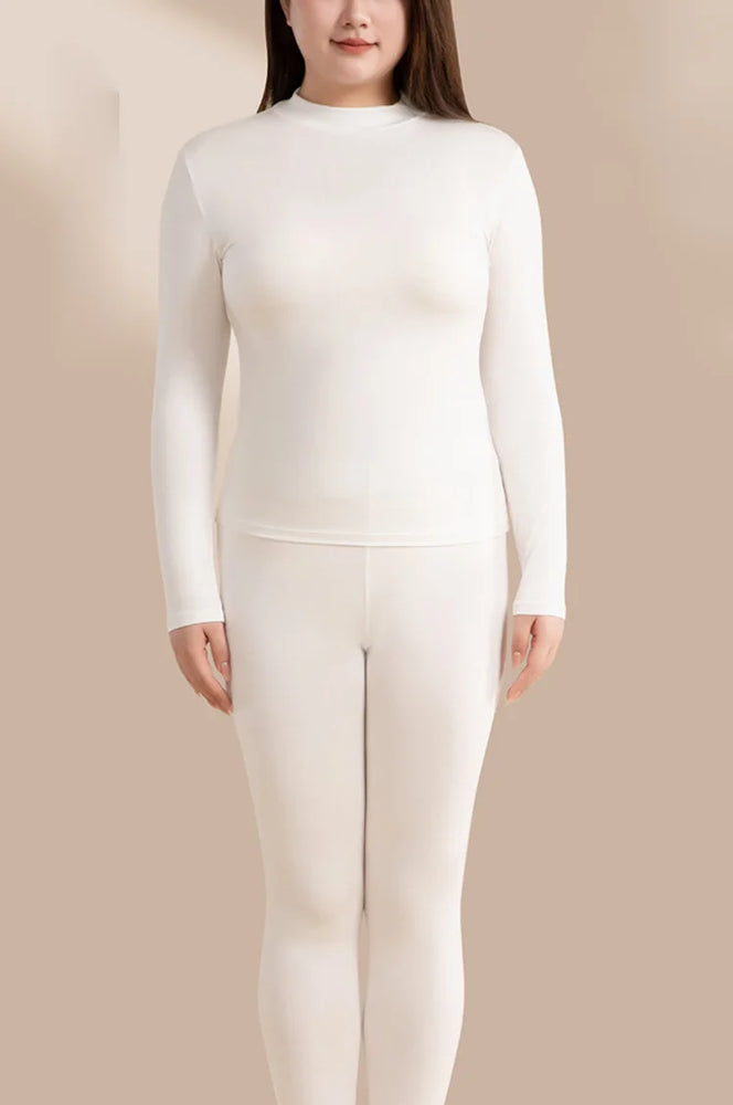 Women’s Half-High Collar Thermal Top | Silky Viscose Base Layer