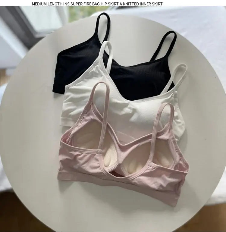 Ice Silk Lace Sports Bra | Wireless Seamless Summer Vest