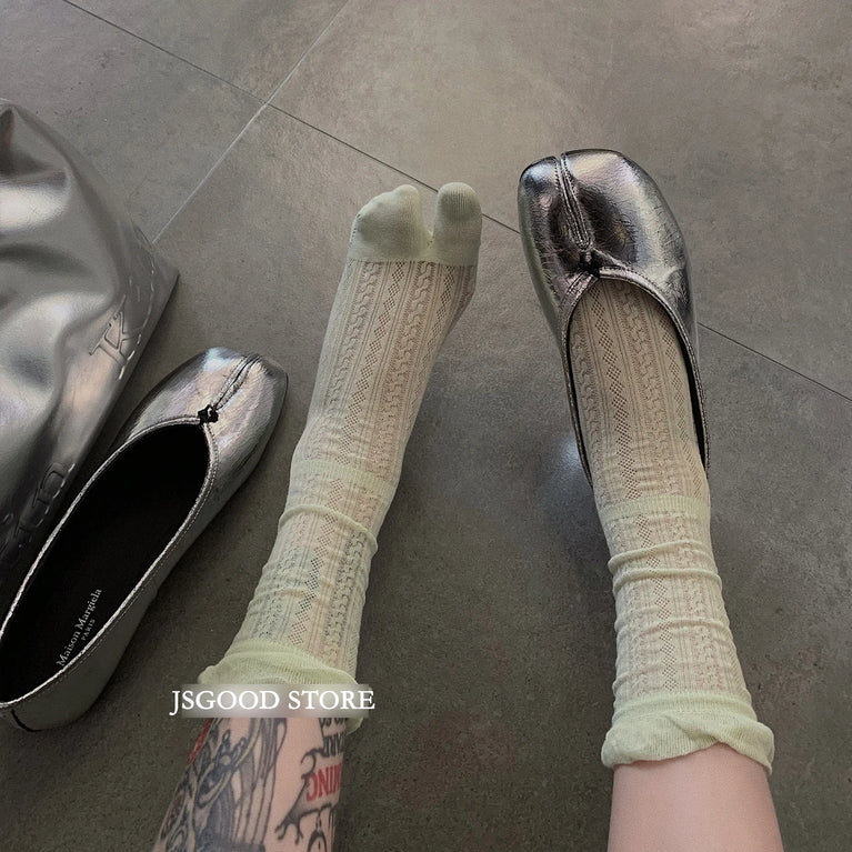 Summer Thin Tabi Socks | Breathable Two-Toed Mesh Cotton Set