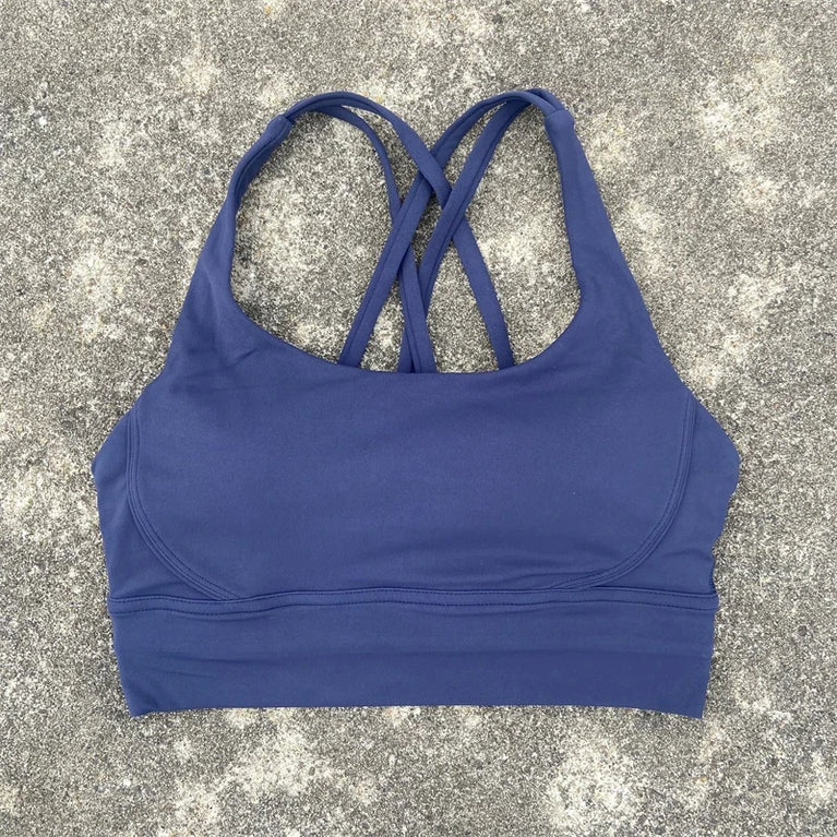 High-Support Cross-Strap Sports Bra | Professional Yoga Vest