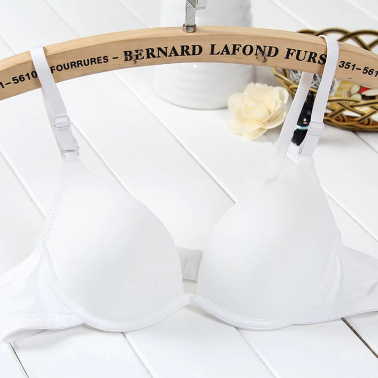 Seamless Cotton-Blend Underwire Bra | Breathable Gathered Fit