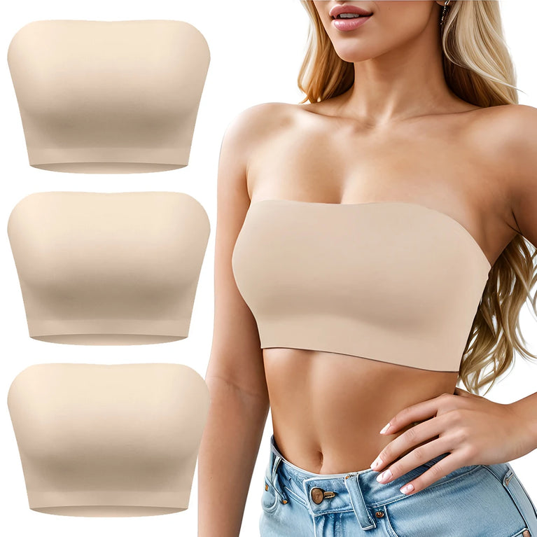 Seamless Non-Slip Tube Top Bra | Strapless Invisible Support