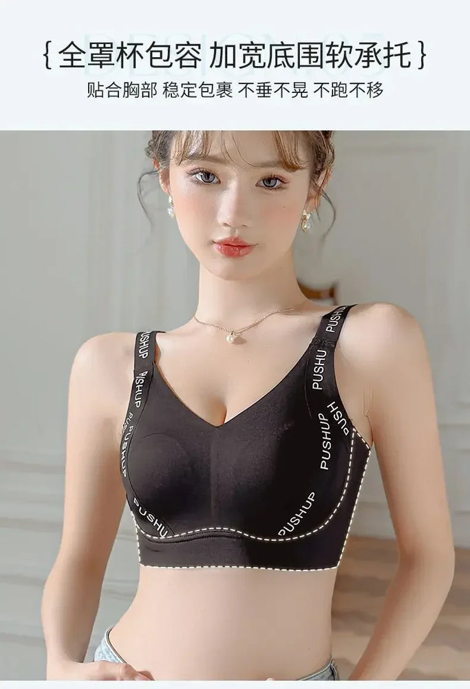 Seamless Wire-Free Minimizer Bra – Sleek Commute Comfort