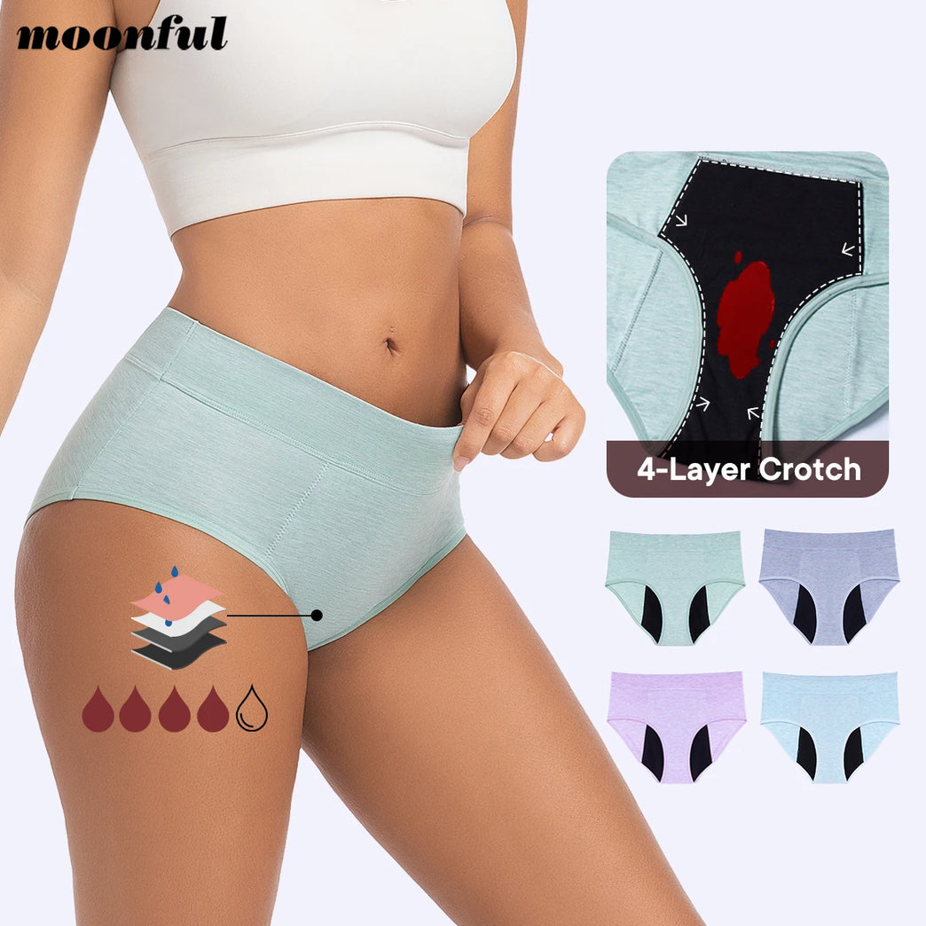 High-Waist Super Absorbent Period Underwear – Heavy-Overnight Protection