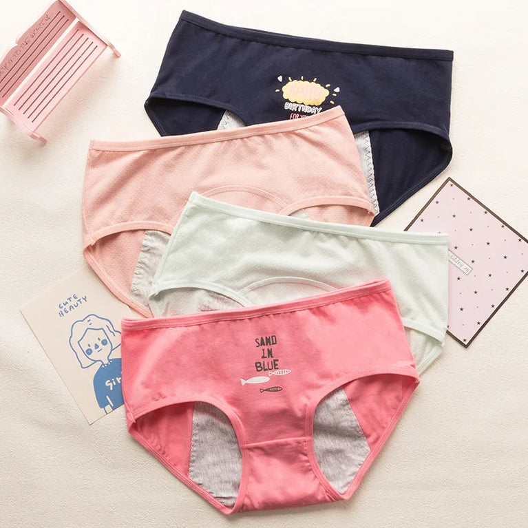 Teen Period Briefs | Leakproof Cartoon Panties