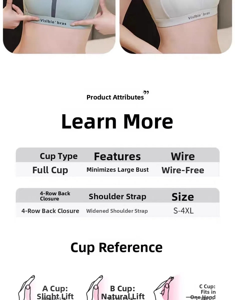 Seamless Full-Cup Sports Vest | Anti-Shake Wireless Support