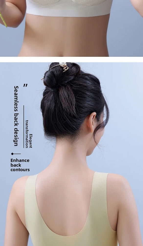 Floral Lace Backless Bralette – Seamless Wireless Elegance