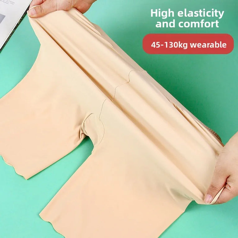 Seamless Plus Size Safety Shorts | Anti-Rub High-Capacity Boxers (Up to 120KG)