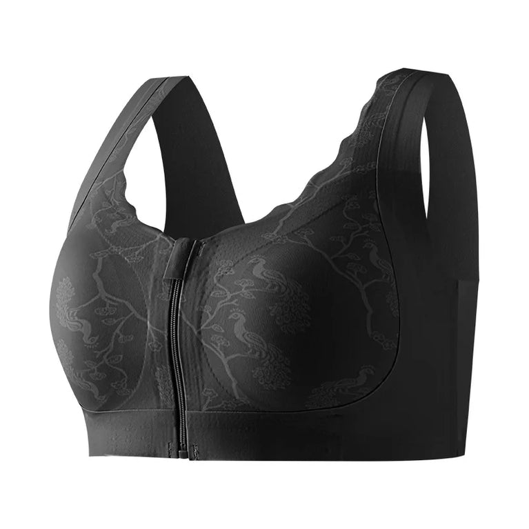 Post-Mastectomy Front-Zipper Bra – Seamless Wireless Recovery Support