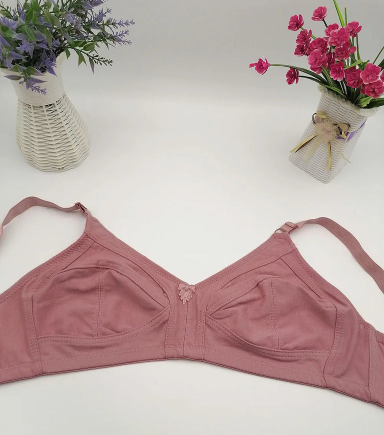 Bamboo Fiber Wireless Bra – Full Coverage Lace Comfort