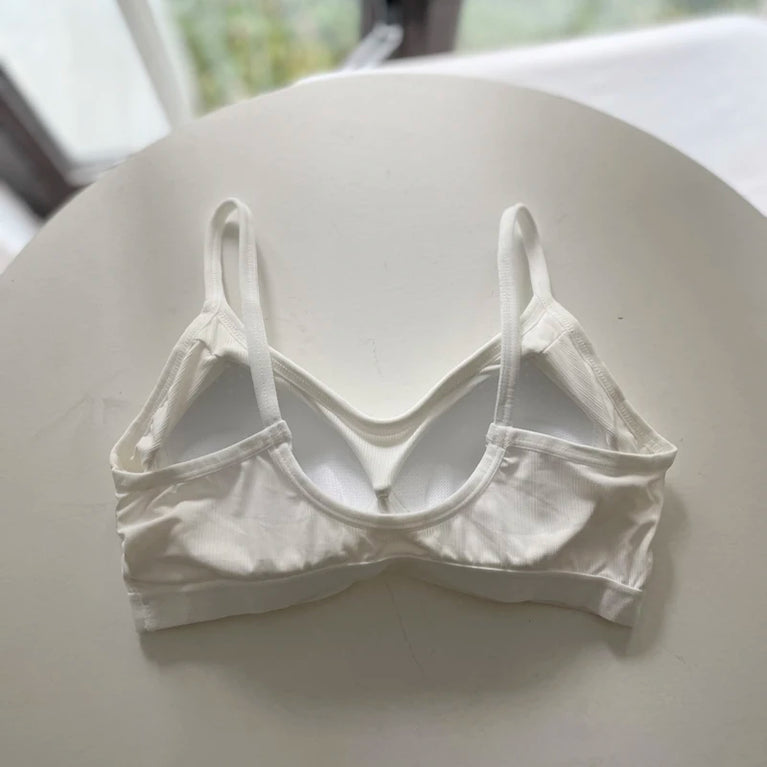 Ice Silk Lace Sports Bra | Wireless Seamless Summer Vest