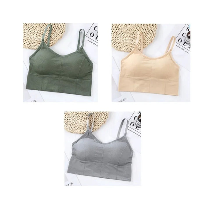 3PCS Adjustable Sports Bra | Seamless Yoga Support