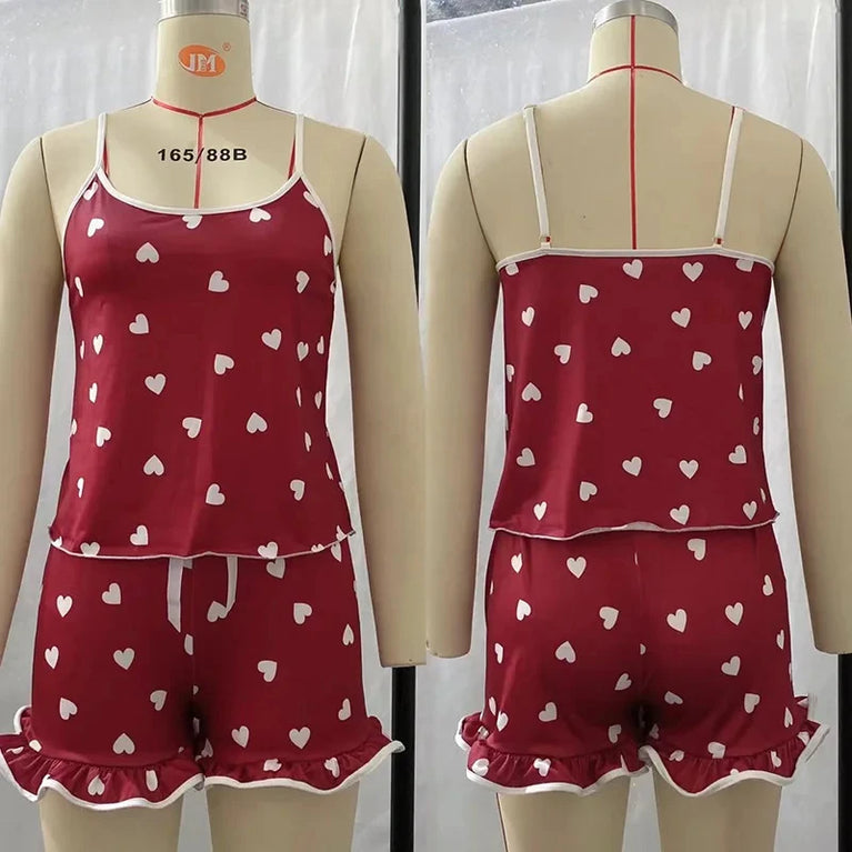 Pajama Set | Sexy Sleeveless Summer Suit