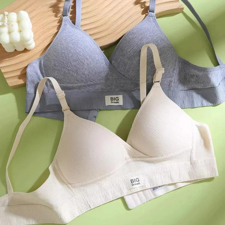 American Retro Cotton Bralette | Side-Smoothing Push-Up