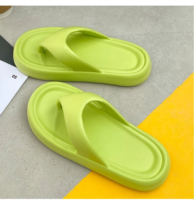 Premium Soft EVA Flip-Flops | Thick Sole Non-Slip Beach Slides