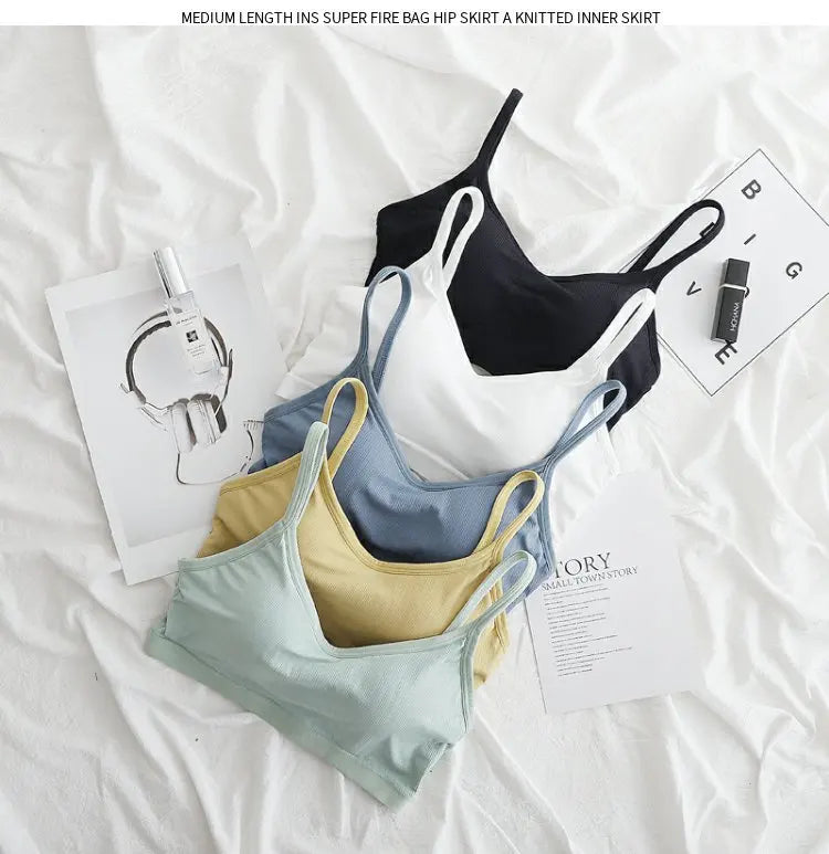 Ice Silk Seamless U-Shape Bra | Breathable Summer Sport Vest
