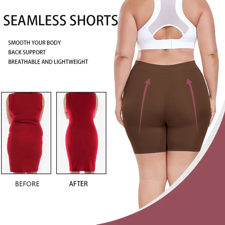 High-Waist Shapewear Shorts | Tummy Control & Anti-Chafing Shaper