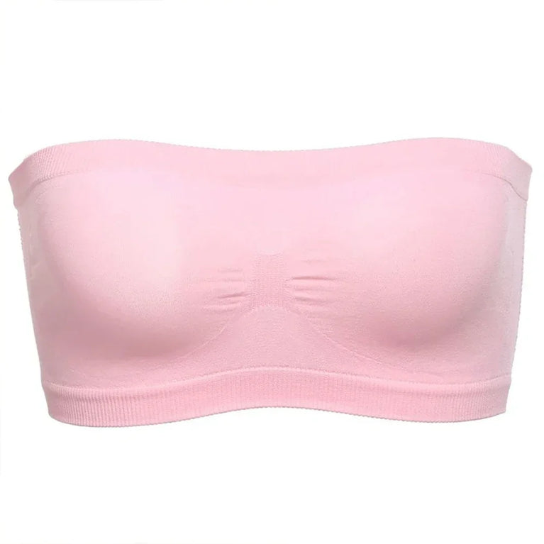 Breathable Mesh Tube Bra | Seamless Strapless Bandeau Top