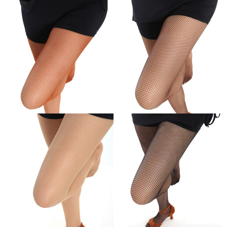 Professional Latin Dance Tights | Hard Yarn Fishnet Stockings