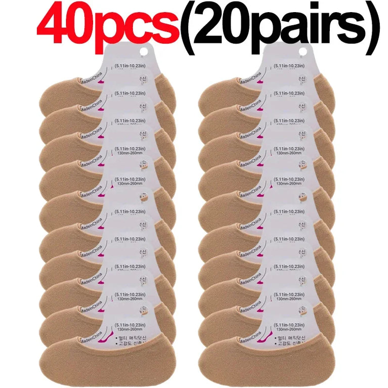 10-Pack Invisible Boat Socks | Ultra-Thin Summer Liner Set