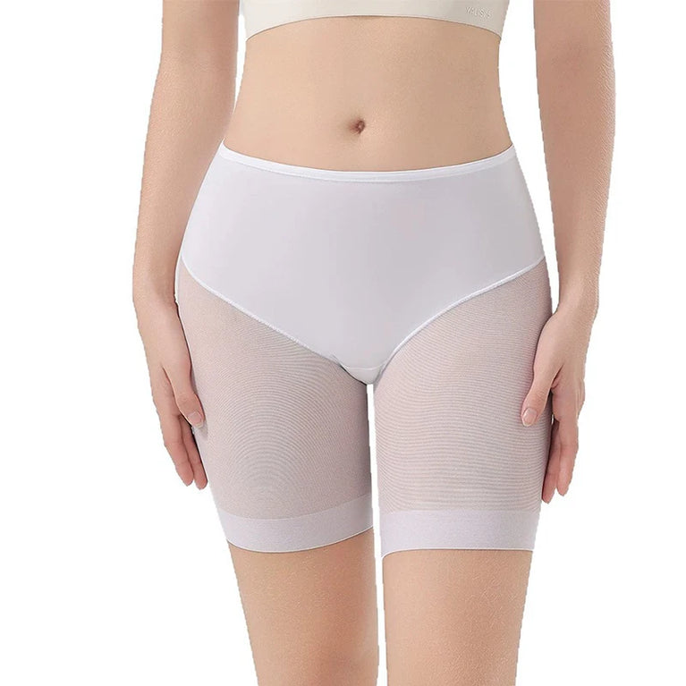 Women's Seamless Safety Shorts – High-Waist Anti-Friction Mesh Panties