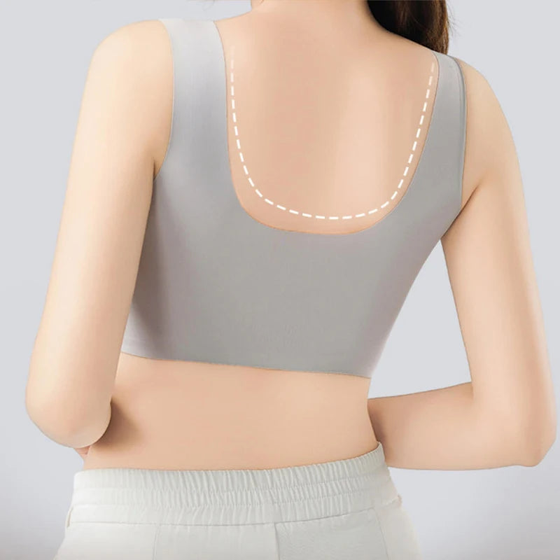 Post-Mastectomy Front-Zipper Bra – Seamless Wireless Recovery Support