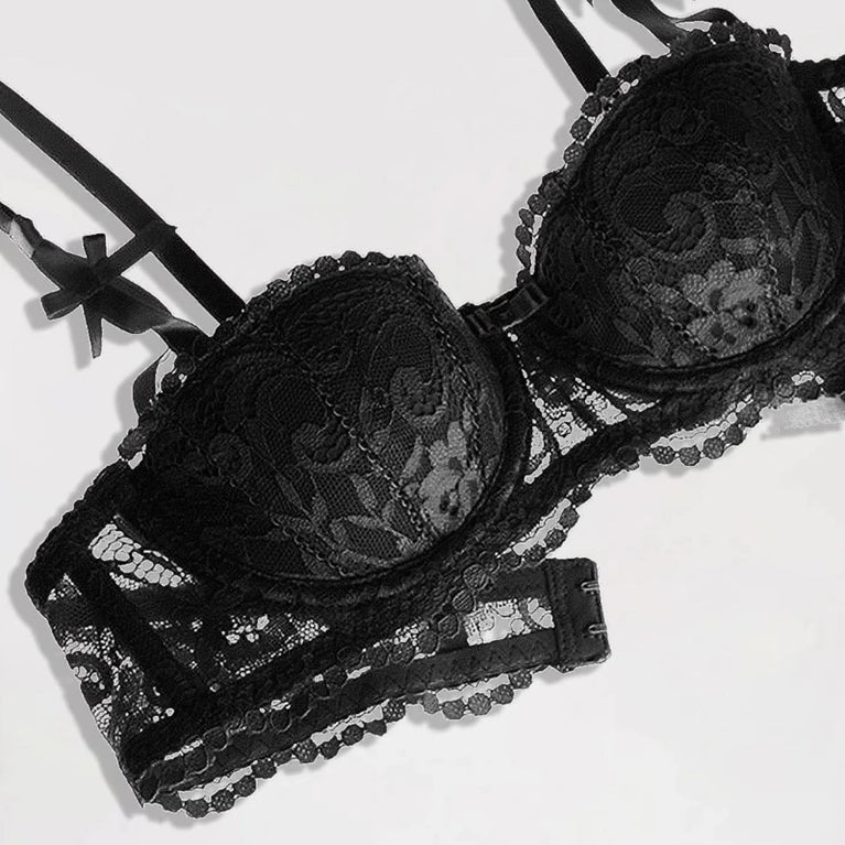 Slim-Fit Half-Cup Bra – Underwire Plunge Lingerie