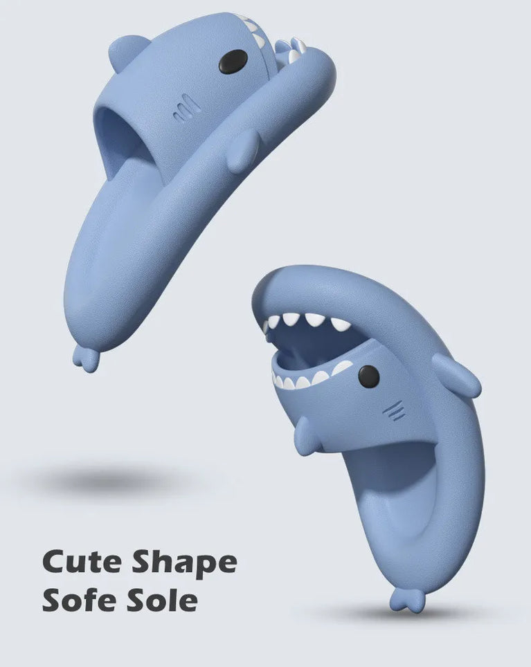Cute Shark Platform Slides | Unisex Soft EVA Summer Sandals