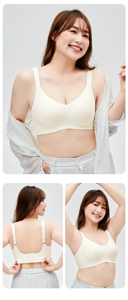 Ice Silk Wireless Shapely Bra | Anti-Sagging Full-Cup Support