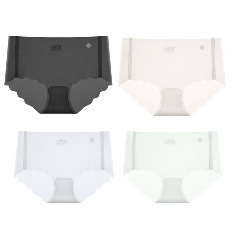 4Pcs/Set Women Panties Seamless Quick-Dry Briefs – Low-Rise Invisible Support