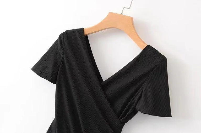 Short Sleeve Fashion Bodysuit | Slim-Fit Spring Romper