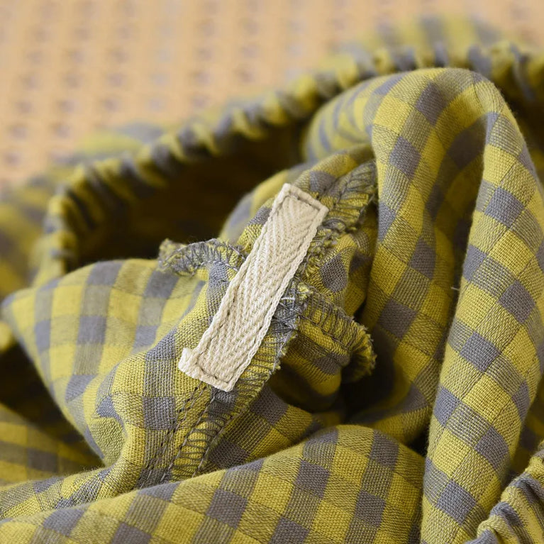 Women’s Cotton Plaid Pajamas | Pink & Green Checkered Set