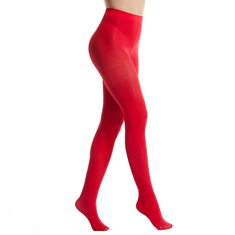 Plus Size Velvet Tights | High-Elasticity Candy Color Pantyhose