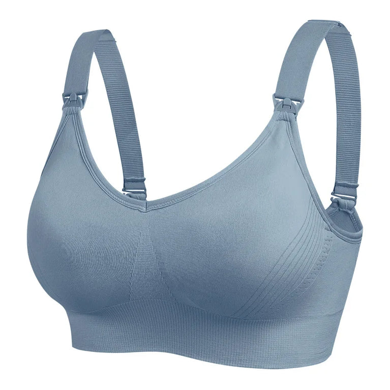 Seamless Maternity Nursing Bra – Wireless Push-Up Comfort