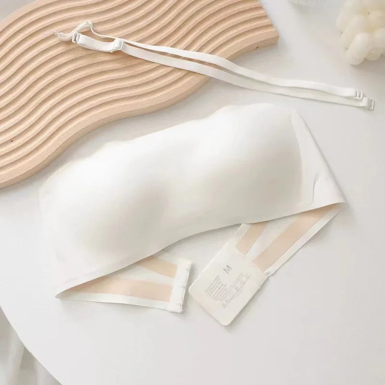 Seamless Anti-Slip Strapless Bra – Invisible Wireless Support