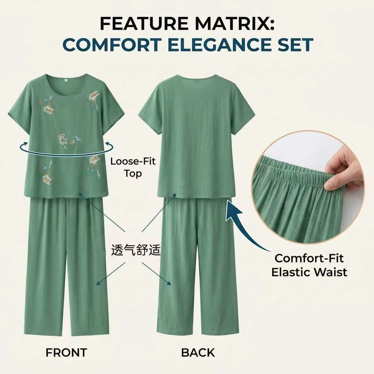 Women’s Summer Print Pajama Set | Short-Sleeve Loungewear