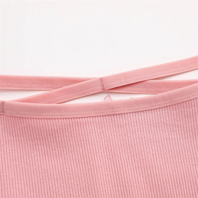 6pc Cotton Lace Panties | Crossed Belt Brazilian Briefs