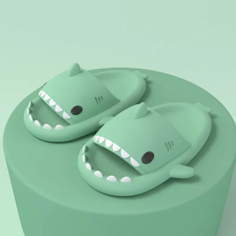 Cute Shark Platform Slides | Unisex Soft EVA Summer Sandals
