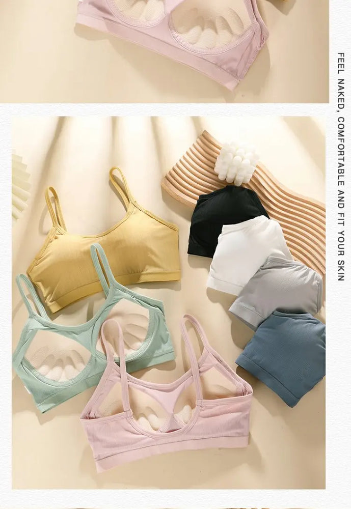 Ice Silk Lace Sports Bra | Wireless Seamless Summer Vest