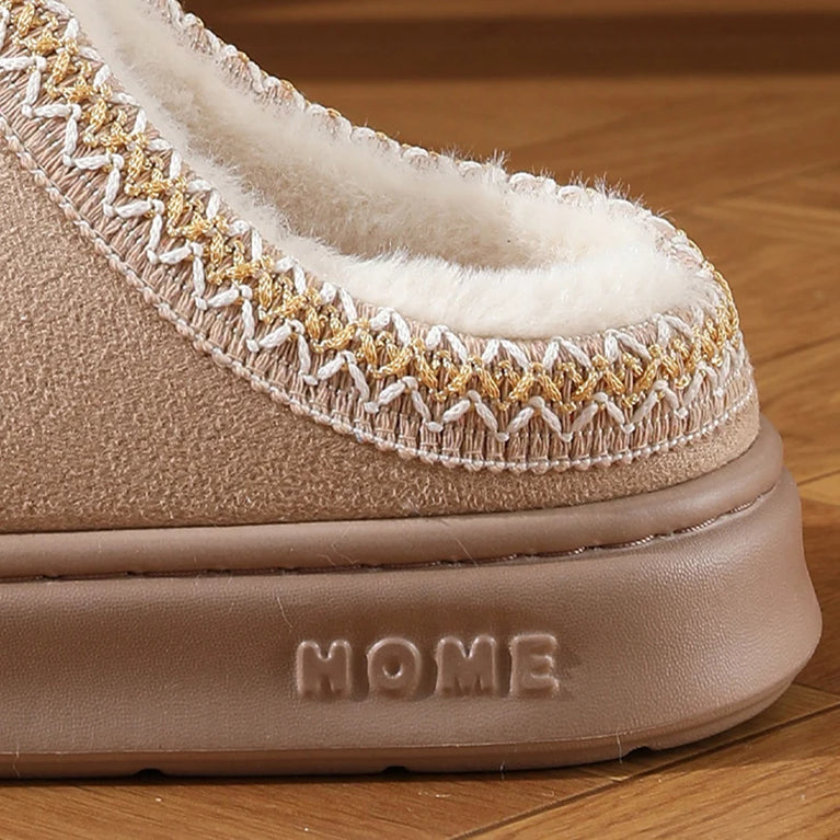 Plush Winter Platform Slippers | Warm Non-Slip Home Shoes